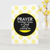 Gebet - Wireless Karte (Gelbe Blume)