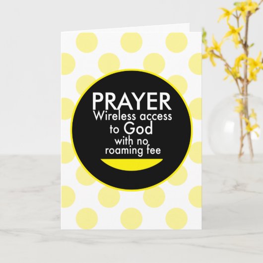 Gebet - Wireless Karte (Gelbe Blume)