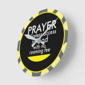 Gebet - Wireless Runde Wanduhr (Winkel)