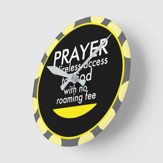 Gebet - Wireless Runde Wanduhr (Winkel)