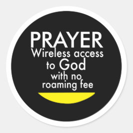 Gebet - Wireless Runder Aufkleber