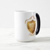 Gebet zu Gott Gold Design Morph Tasse (VorderseiteRechts)