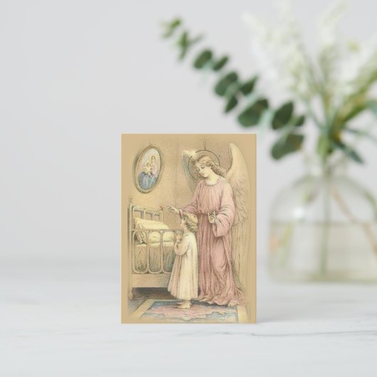 Gebet zu Ihrem Vormund Angel Heilige Karte (Stehend Vorderseite)