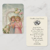 Gebet zu meiner Schutzengel-heiligen Karte (Vorne/Hinten)