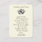 Gebet zu meiner Schutzengel-heiligen Karte (Rückseite)