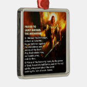 Gebet zu St- Michaelverzierung Silbernes Ornament (Rechts)