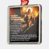 Gebet zu St- Michaelverzierung Silbernes Ornament (Links)