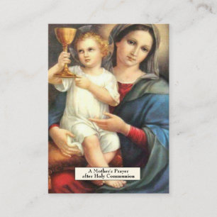 Gebet zu St. Monica Jungfrau Maria Jesus Kommunion Platzkarte
