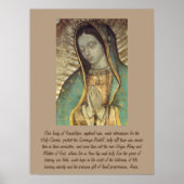 Gebet zu unserer Mutter von Guadalupe Poster (Vorne)