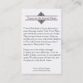 Gebet zum heiligen Herzen heiliger Karte Jesuss (Rückseite)