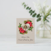 Gebet zum heiligen Herzen heiliger Karte Jesuss (Stehend Vorderseite)