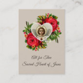 Gebet zum heiligen Herzen heiliger Karte Jesuss (Vorderseite)