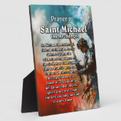 Gebet zum Heiligen Michael dem Erzengel Fotoplatte (Seite)