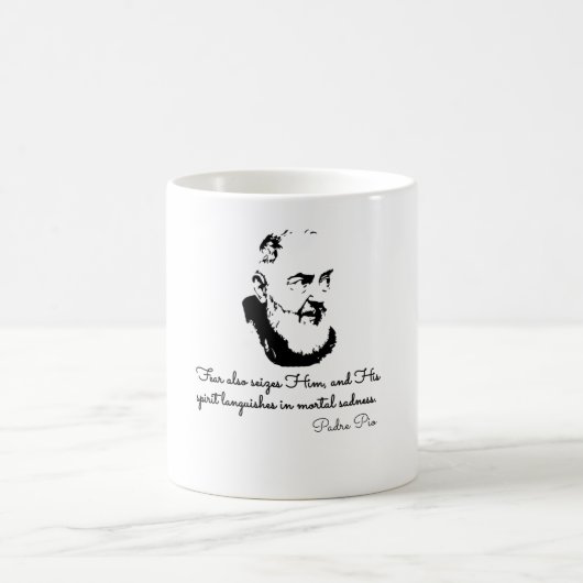 Gebet zum Padre Pio Kaffeetasse (Mittel)
