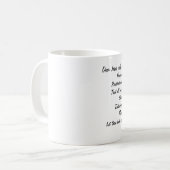 GEBET, ZUM VON VON JESUS-TASSE AUSZUSTRAHLEN KAFFEETASSE (Vorderseite Links)