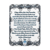 Gebet zur Wundermedaille Magnet (Vertikal)