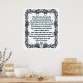 Gebet zur Wundermedaille Poster (Küche)