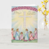 Gebete am Geburtstag von Engeln Karte (Gelbe Blume)