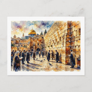 Gebete an der Klagemauer, Postkarte