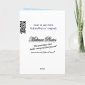 Gebete - blaue Hydrangea - passen Sie jede Gelegen Karte (Rückseite)