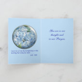 Gebete - blaue Hydrangea - passen Sie jede Gelegen Karte (Innenseite)