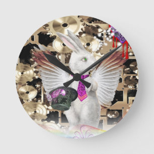 Gebete der Bären Runde Wanduhr