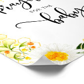 Gebete der Blütenbiene für das Baby Poster (Ecke)