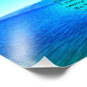 Gebete der Stille mit blauem Meer und Phantastisch Fotodruck (Ecke)