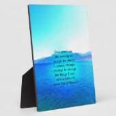 Gebete der Stille mit blauem Meer und Phantastisch Fotoplatte (Seite)