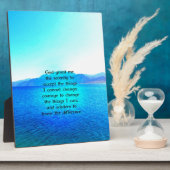 Gebete der Stille mit blauem Meer und Phantastisch Fotoplatte (Seite)