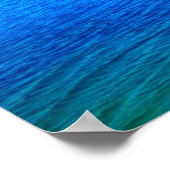 Gebete der Stille mit blauem Meer und Phantastisch Poster (Ecke)