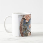 Gebete der Stille mit Blume und Rahmen Kaffeetasse (Links)