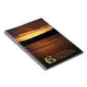 Gebete der Stille über das Sunset Journal Notizblock (Rechte Seite)