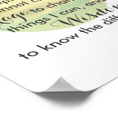 Gebete der Stille Zitat Plakat Natur Foto Kunst (Ecke)