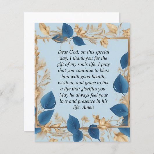 Gebete einer Mutter für ihren Sohn (Vorne/Hinten)