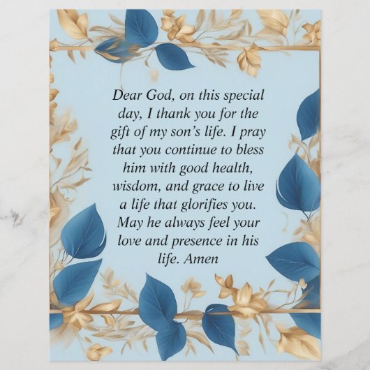 Gebete einer Mutter für ihren Sohn Flyer (Vorne)