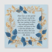 Gebete einer Mutter für ihren Sohn Magnetkarte (Vorderseite)