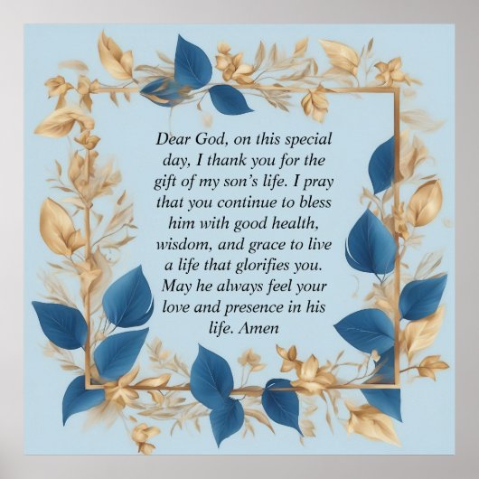 Gebete einer Mutter für ihren Sohn Poster (Vorne)