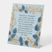 Gebete einer Mutter für ihren Sohn Sockelschild (Vorderseite)