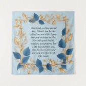 Gebete einer Mutter für ihren Sohn Wandteppich (Vorderseite)