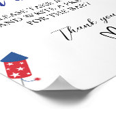 Gebete für Babybrunnen Wünsche für Babydusche Poster (Ecke)