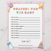Gebete für das Baby [Baby Basics Pink] Briefbogen (Vorderseite)