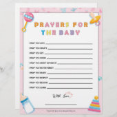 Gebete für das Baby [Baby Basics Pink] Briefbogen (Vorne/Hinten)