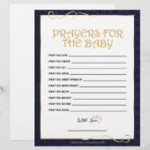 Gebete für das Baby [Golden Blue] Briefbogen (Vorne/Hinten)