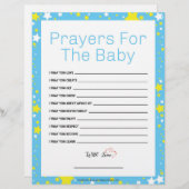 Gebete für das Baby [Starry Night Blue] Briefbogen (Vorne/Hinten)