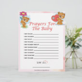 Gebete für das Baby [Teddybären] Briefbogen (Stehend Vorderseite)