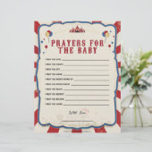 Gebete für das Baby [Zirkusthema] Briefbogen (Stehend Vorderseite)