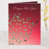 Gebete für deinen Verlust Karte (Gelbe Blume)