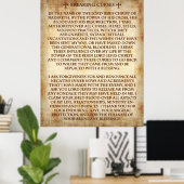 Gebete für den Fluch. Poster (Heimbüro)