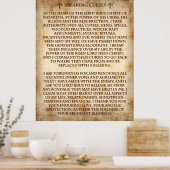 Gebete für den Fluch. Poster (Küche)